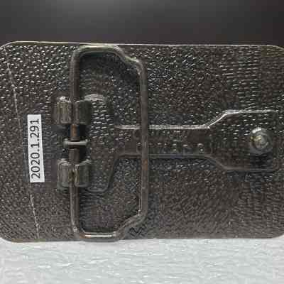 [Belt Buckle] CEDA, Maple Leaf, Antique-Bronze - Back: View of the back.