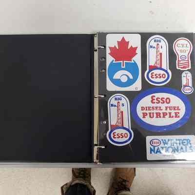 [Sticker Album] Black Ring Binder, Assorted Stickers