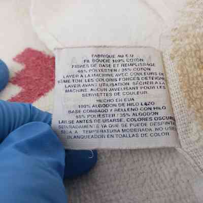 Close-Up of Label, Reverse.