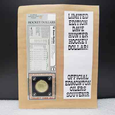 [Coin] 12 Dave Hunter/Edmonton Oilers, Hockey Dollars, 1983, In Packaging - All: View on sheet