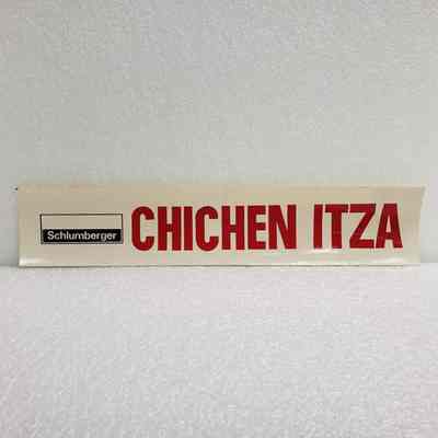 [Sticker] Schlumberger, CHICHEN ITZA, Rect. White Red Black