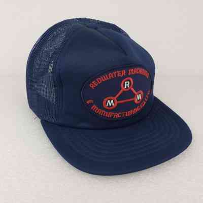 [Cap] Redwater Machining & Manufacturing Co. Ltd., Embroidered Patch, Padded Crown Navy, Mesh Body Navy