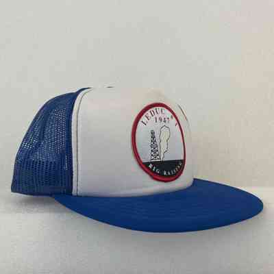 [Cap] Leduc #1, Rig Raising, Embroidered Patch, Padded Crown White, Mesh Body Blue, 1947