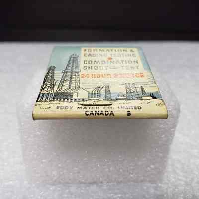 [Matchbook] M.O. Johnston Oil Field Service Ltd., 20-strike, Blue Orange White - Manumark: View of manumark