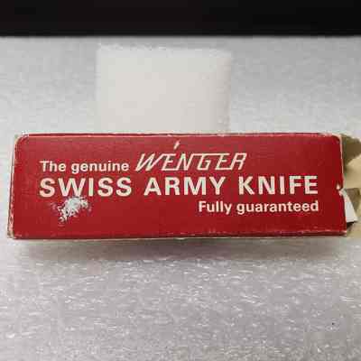 [Pocket Knife] Shell Oil, Wenger, Red - Box Front: View of front of box