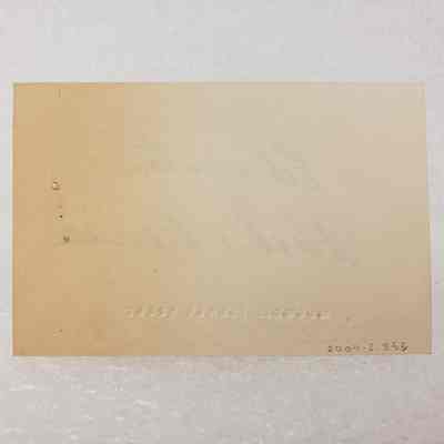 View of Card, Reverse