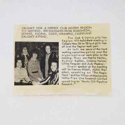 [Clipping] "Calgary Desk and Derrick Club Hosted Region VII Meeting...", Magazine, c.1972