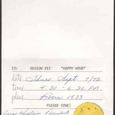 Scan of Invitation, Interior