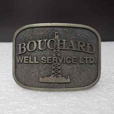 [Belt Buckle] Bouchard Well Service Ltd., Antique-Silver