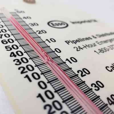 Close-Up of Damage to Thermometer.