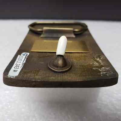 [Belt Buckle] Canadian Crude Separators Ltd., Antique-Bronze - Hook: Close-up view of the hook.