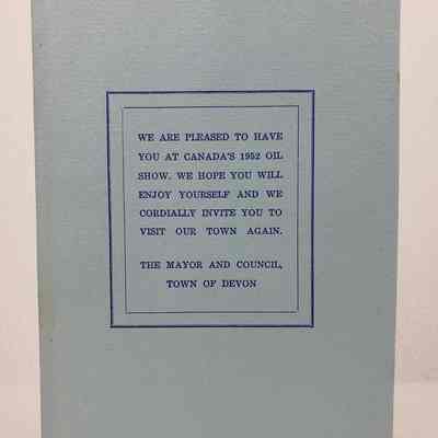 View of Programme, Back Cover