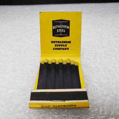 [Matchbook] Bethlehem Supply Co., 20-strike, Yellow Black White - Interior: View of interior