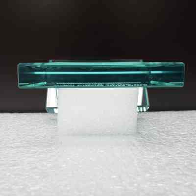 [Desk Plaque] Obed Mountain Thermal Coal Mine Sale, Glass - Top: Top view.