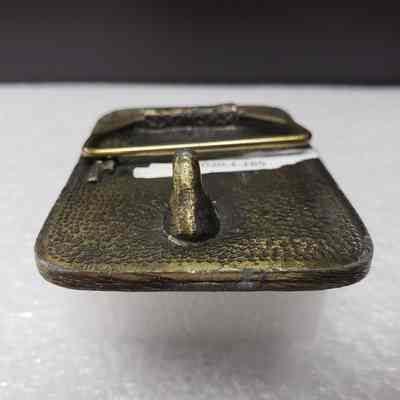 [Belt Buckle] Baltic Drilling, Antique-Bronze - Hook: Close-up view of the hook.