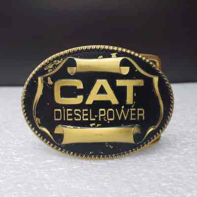 [Belt Buckle] CAT Diesel Power, 1982, Brass Black