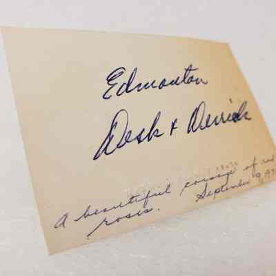 Angled View of Card