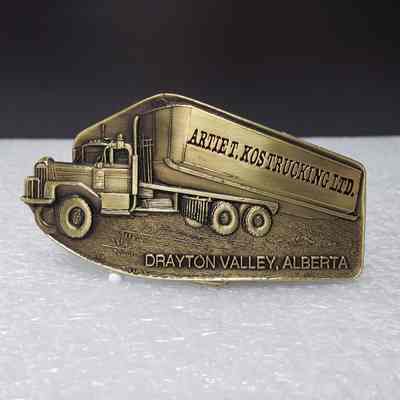[Belt Buckle] Artie T. Kos Trucking Ltd., Bronze