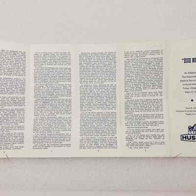 View of Pamphlet, Unfolded