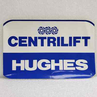 [Sticker] Centrilift Hughes, Rect. Blue White