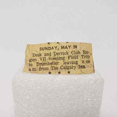 [Clipping] "Sunday, May 28: Desk And Derrick Club Region VII meetinf Field Trip to Drumheller...", The Calgary Herald, Friday 26 May, 1972