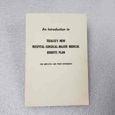 [Booklet] "Texaco's New Hospital-Surgical-Major Medical Benifits Plan", c.1950s