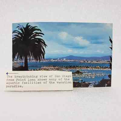 [Postcard] San Diego Bay, View from Point Loma, c.1970s