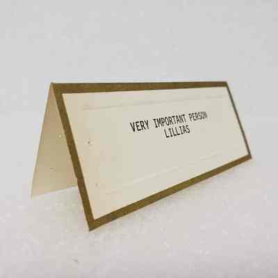 Angled View of Label Card