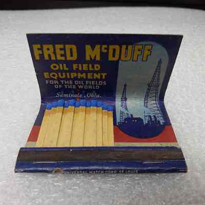 [Matchbook] Fred McDuff, 40-strike, Blue Red Yellow - Interior: View of interior