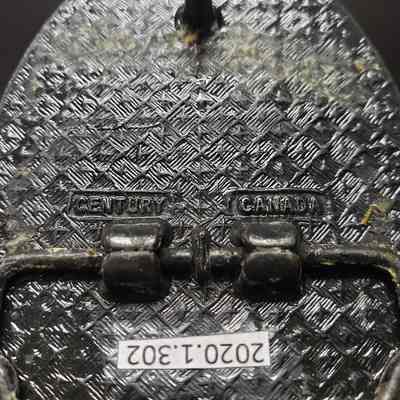 [Belt Buckle] Champion Northwestern Chemicals Ltd., Antique-Bronze - Maker's Mark: Close-up view of the maker's mark on the back.
