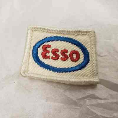 [Patch] Esso, Embroidered, Rectangle, White Blue Red