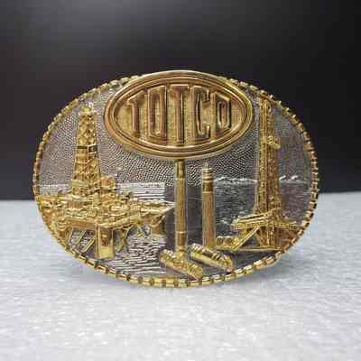 [Belt Buckle] TOTCO, 1981, Gold Silver