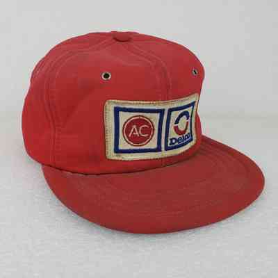 [Cap] Delco, AC, Embroidered Patch, Padded Fabric Red