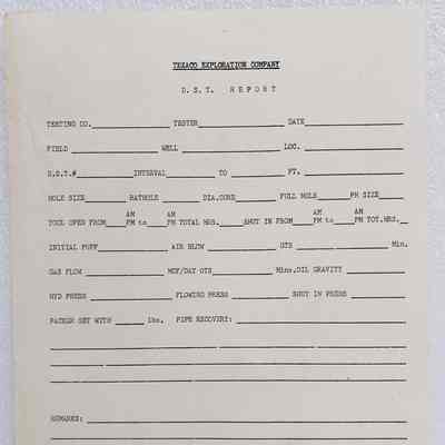 Texaco D.S.T. Report: 2024.15.1.16-24