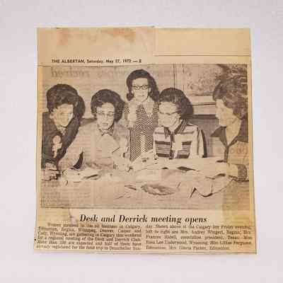 [Clipping] "Desk and Derrick Meeting Opens", The Albertan, Page 5, Saturday 27 May, 1972