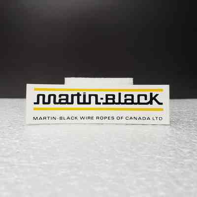 [Sticker] Martin-Black Wire Ropes of Canada Ltd., Set of 3, Yellow Black White