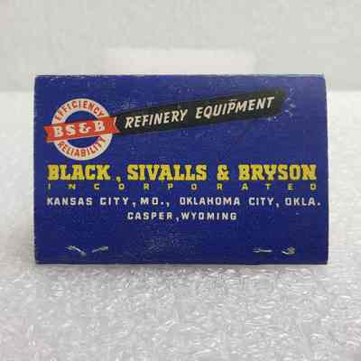 [Matchbook] Black Sivalls & Bryson Inc., 40-Strike, Blue Red Yellow