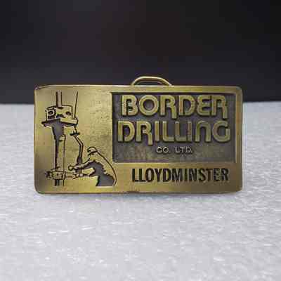 [Belt Buckle] Border Drilling Co. Ltd., Antique-Bronze
