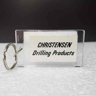 [Keychain] Norton/Christensen Drilling Products, Clear Blue - Side B: View of Side B