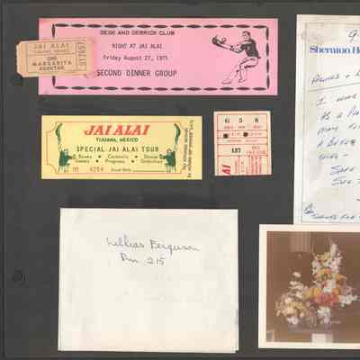 Scan of Scrapbook Page In Situ