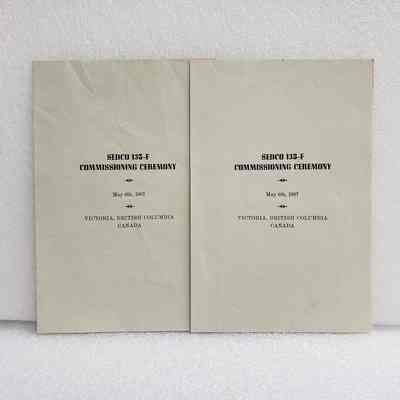 [Programme] Sedco 135-F Commissioning Ceremony, Set of 2, 6 May, 1967