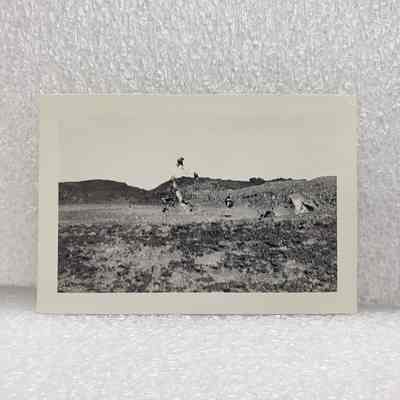 [Photo] Blowout, Boiling Mud in Field, Small, BW