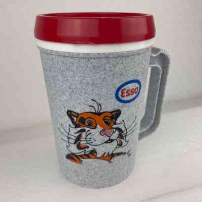 [Travel Mug] Esso, Max, Tiger, Plastic, Grey Red