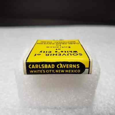 [Matchbook] White's City: Cavern Entrance, 20-strike, Yellow Black - Saddle: View of saddle