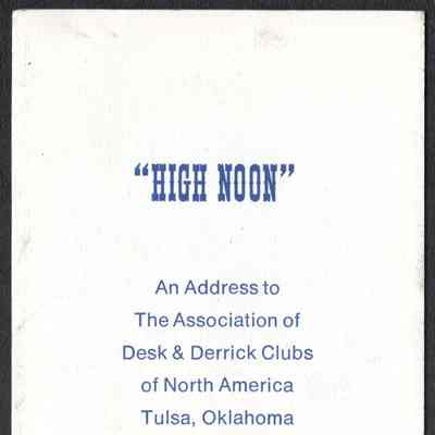 Scan of Pamphlet, Front Cover