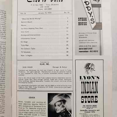 View of Magazine, Contents Page