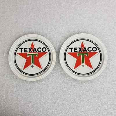 [Coaster] Texaco, Set of 3, White Red Green
