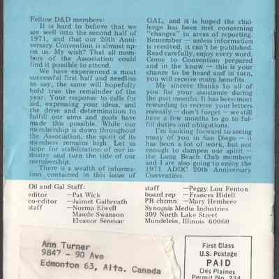 Scan of Back Cover