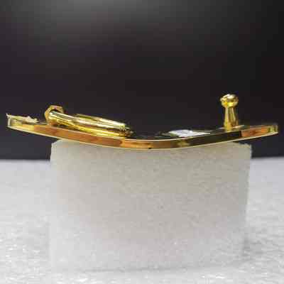 [Belt Buckle] Can West Ultrasonic, Gold Black - Side: View from the side.