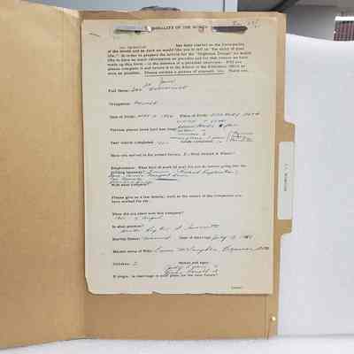 [Document] Personality of the Month: D.J. Snydmiller, in Folder, 27 November, 1963